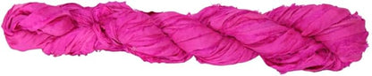 Knitsilk recycled sari silk ribbon yarn — Magenta