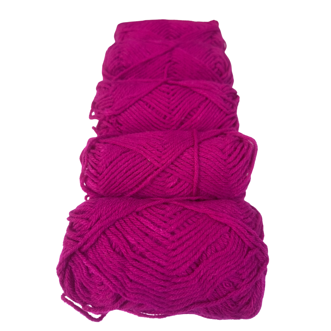Knitsilk BabySoft – 4‑Ply Acriwool Yarn (Pack of 5 x 20g Balls, 250+ Yards Total) | Berry Velvet
