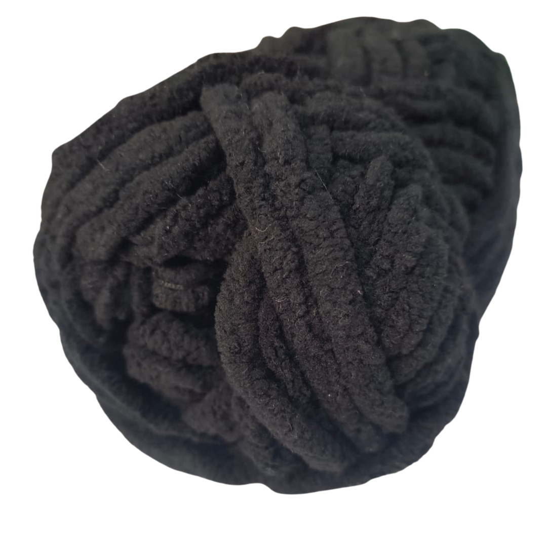 Knitsilk Baby Soft Blankie Wool Yarn |  Natural, Ultra-Soft Wool for Premium Baby Blankets, Cozy Throws & Quick Projects | 100 grams | Black