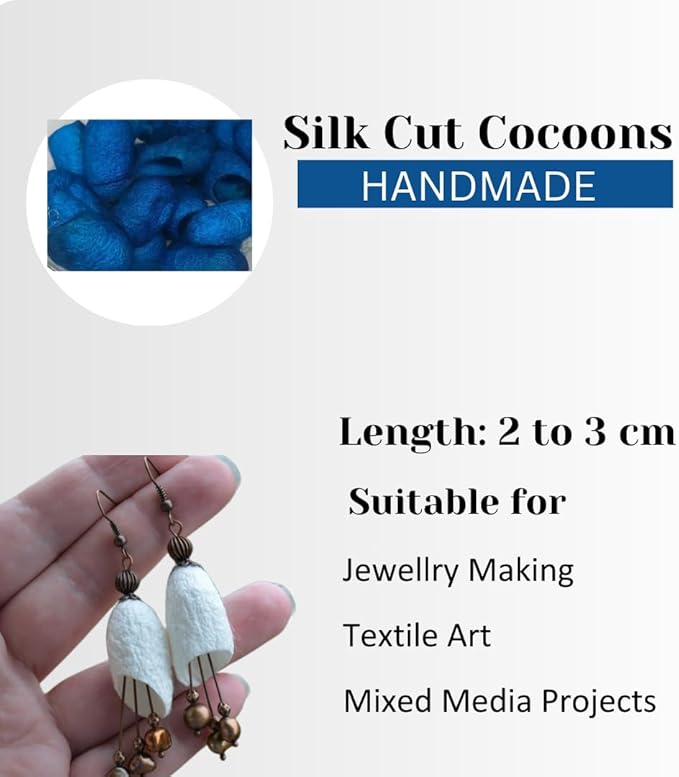 knitsilk silk cocoons pack of 30, jean-genie