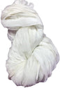 Knitsilk Recycled Sari Silk and chiffon ribbon yarn-White