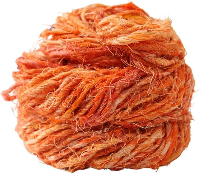 Knitsilk linen yarn,Orange