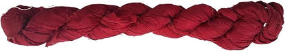 Knitsilk Recycled Sari Silk and chiffon ribbon yarn-Maroon