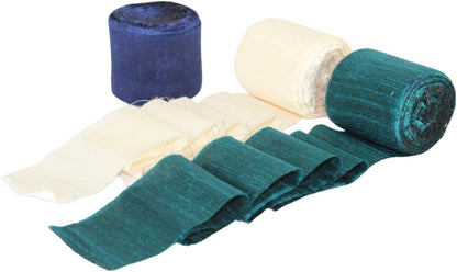 Knitsilk Dupioni Satin Ribbon Blue and Green