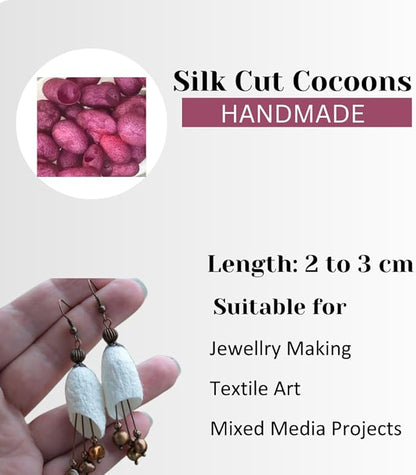 knitsilk silk cocoons,Coral Pink