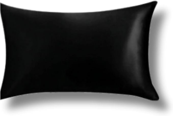 Knitsilk silk pillowcase, Black