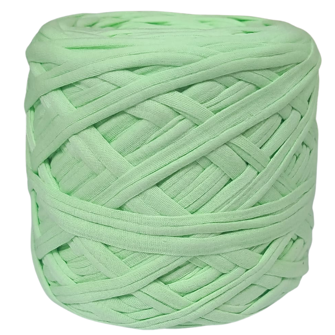 Knitsilk Flexi T-Shirt Yarn – 450g Super Chunky Recycled Cotton Blend – Vibrant Colors – Soft, Durable, Eco-Friendly Bulky Yarn for Knitting, Crochet, Macramé & DIY Crafts, Sage green