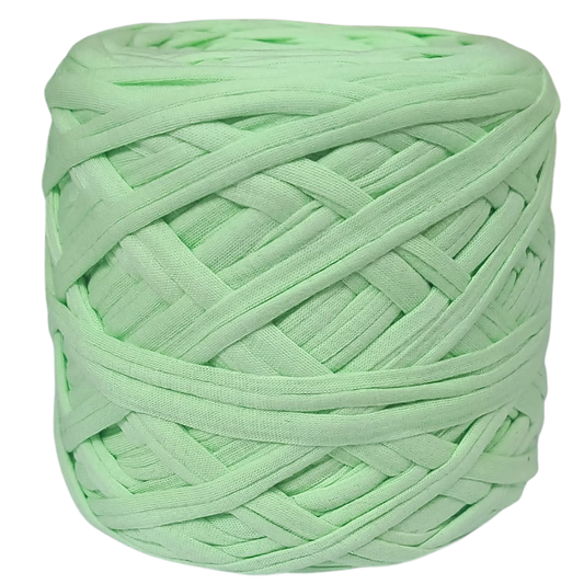 Knitsilk Flexi T-Shirt Yarn – 450g Super Chunky Recycled Cotton Blend – Vibrant Colors – Soft, Durable, Eco-Friendly Bulky Yarn for Knitting, Crochet, Macramé & DIY Crafts, Sage green