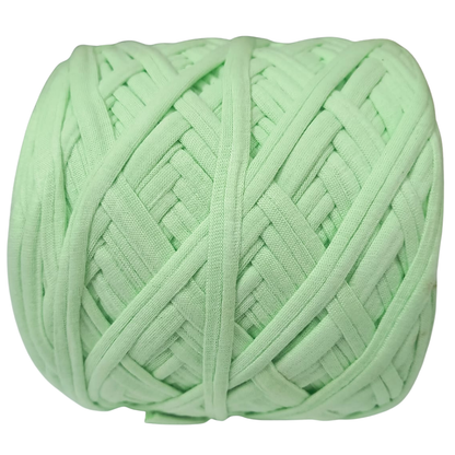 Knitsilk Flexi T-Shirt Yarn – 450g Super Chunky Recycled Cotton Blend – Vibrant Colors – Soft, Durable, Eco-Friendly Bulky Yarn for Knitting, Crochet, Macramé & DIY Crafts, Sage green