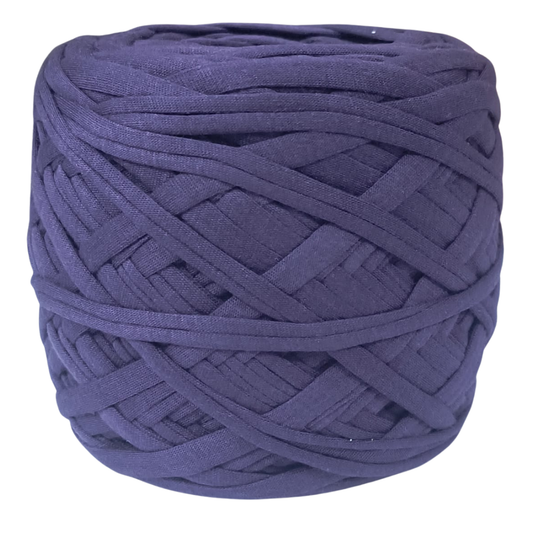 Knitsilk Flexi T-Shirt Yarn – 450g Super Chunky Recycled Cotton Blend – Vibrant Colors – Soft, Durable, Eco-Friendly Bulky Yarn for Knitting, Crochet, Macramé & DIY Crafts, Dark purple