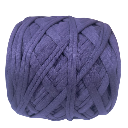 Knitsilk Flexi T-Shirt Yarn – 450g Super Chunky Recycled Cotton Blend – Vibrant Colors – Soft, Durable, Eco-Friendly Bulky Yarn for Knitting, Crochet, Macramé & DIY Crafts, Dark purple