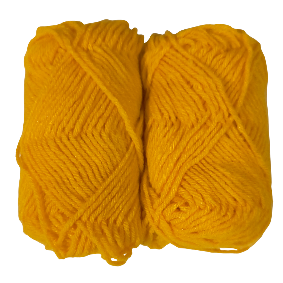 Knitsilk BabySoft – 4‑Ply Acriwool Yarn (Pack of 5 x 20g Balls, 250+ Yards Total) | Sunshine Glow