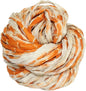 Knitsilk Recycled Shibori Sari Silk Ribbon Yarn-Orange