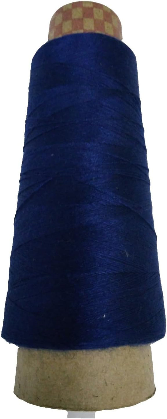 Knitsilk wool cotton silk blend yarn, navy blue