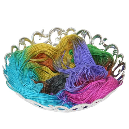 Knitsilk, 100% Recycled Silk Roving and Hand-Dyed Pure Mulberry Silk Yarn Perfect for Knitting, Crocheting, Weaving, and More 100 gm-225 Yards (Milan)