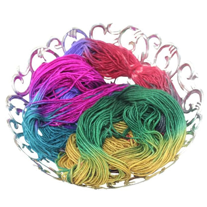 Knitsilk 100% Recycled and Hand-Dyed Silk Roving Worsted Yarn, Luxurious & Soft Silk Roving | Ideal for Knitting, Crocheting, Crafting | Smooth Texture & Fabulous Color.(100 gm-225 Yards,Amsterdam)