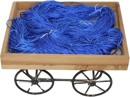 3 ply  Silk Lace Weight Yarn, Royal blue