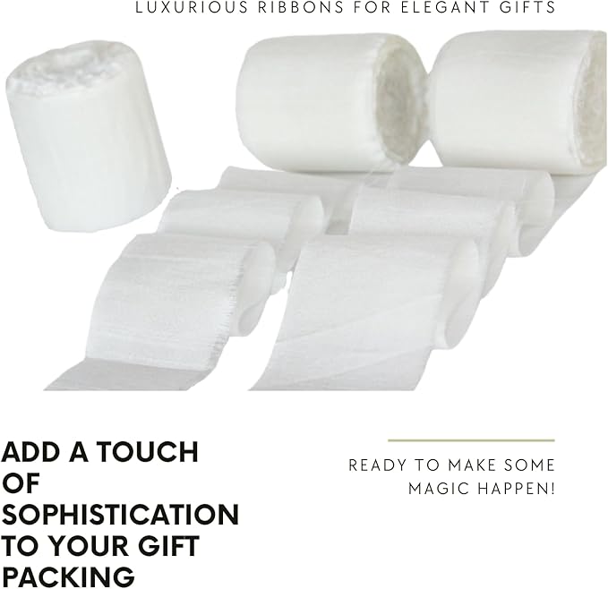 Knitsilk Dupioni Satin Ribbon, White