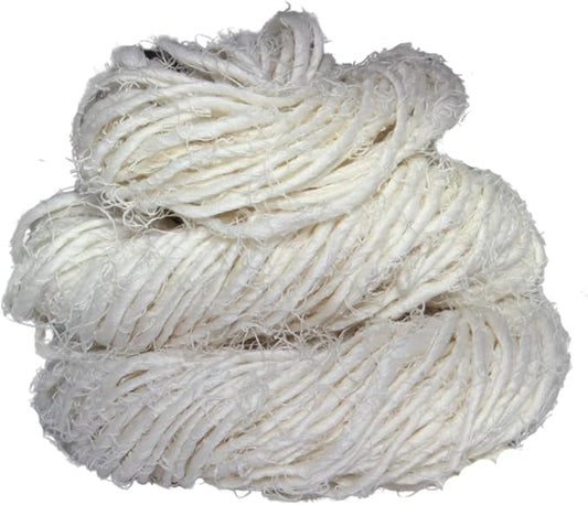 Knitsilk linen yarn, White