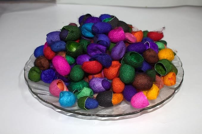 knitsilk silk cocoons,Multicolor