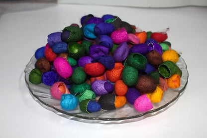 knitsilk silk cocoons,Multicolor