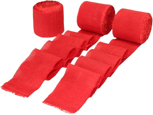 Knitsilk Dupioni Satin Ribbon, Dark red