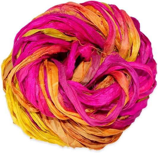 Knitsilk recycled sari silk ribbon yarn — Vintage