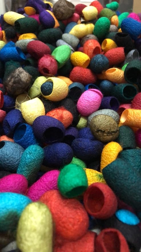knitsilk silk cocoons,Multicolor