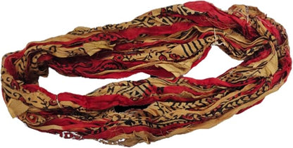 Knitsilk Recycled Sari Silk and chiffon ribbon yarn-Multicolor