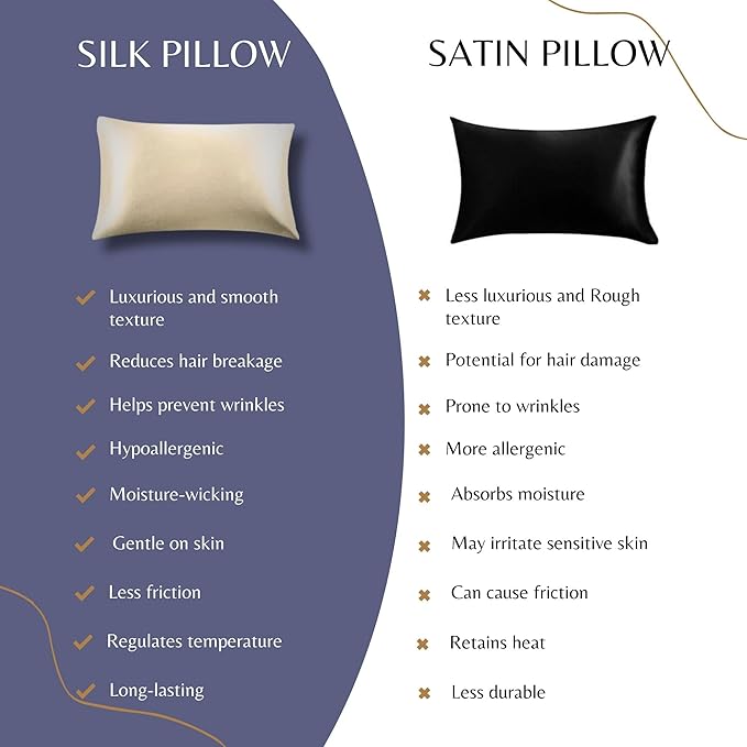 Knitsilk silk pillowcase, cream