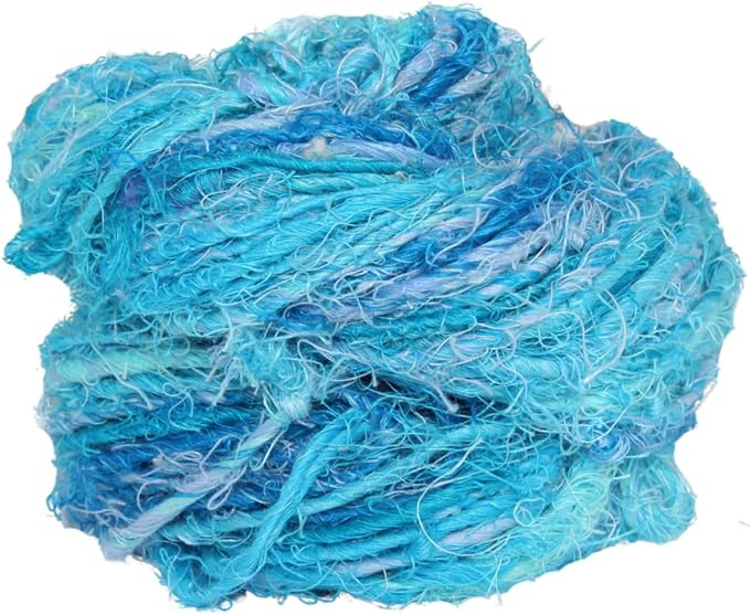Knitsilk linen yarn, Light blue
