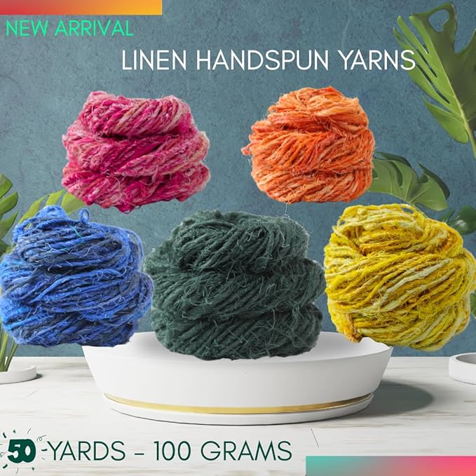 Knitsilk linen yarn, Mustard