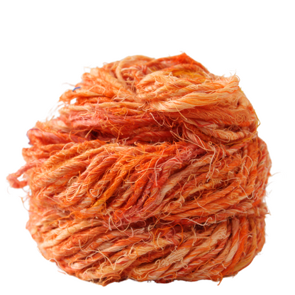 Knitsilk Artisan Linen yarn - Chunky Handspun & Hand-Dyed Yarn | 50 Yards / 100 Grams | Natural & Premium Quality (Pack of 2)