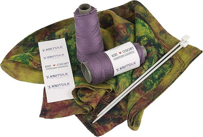 Knitsilk 8 ply silk viscose yarn,Mauve 