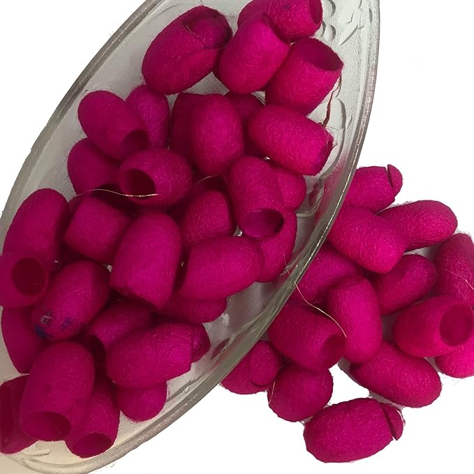 knitsilk silk cocoons,Hot Pink