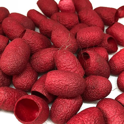 knitsilk silk cocoons,Ruby blaze
