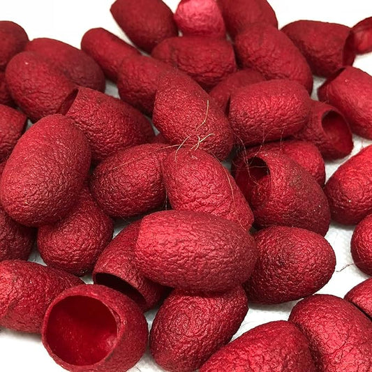 knitsilk silk cocoons,Ruby blaze