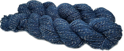 Knitsilk Sparkle Silk Yarn,Navy blue