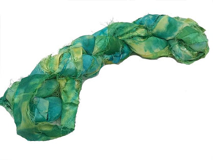 Knitsilk recycled sari silk ribbon yarn — Green Ninja