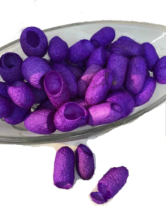 knitsilk silk cocoons,Lucky Lavendar