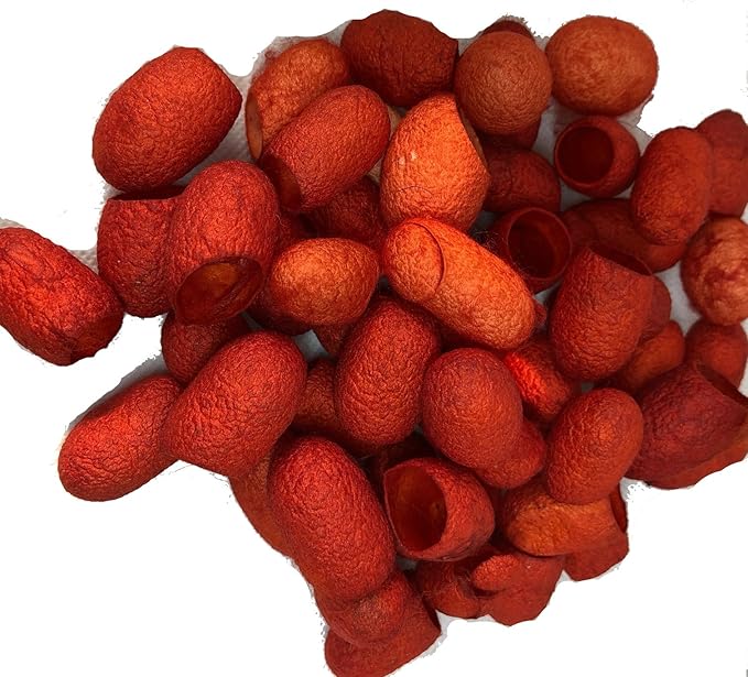 knitsilk silk cocoons,Couture Orange