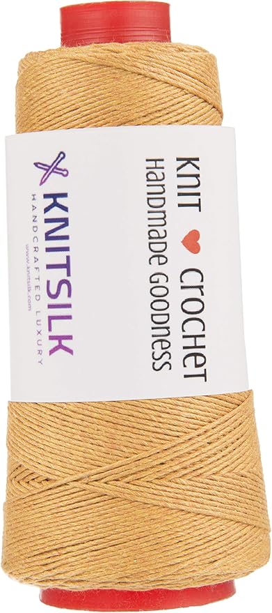 Knitsilk 8 ply silk viscose yarn,Gold