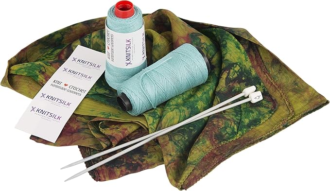 Knitsilk 8 ply silk viscose yarn,Mint