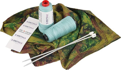 Knitsilk 8 ply silk viscose yarn,Mint