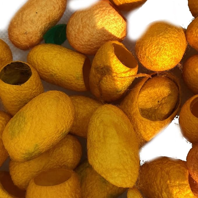 knitsilk silk cocoons,Yellow Mellow