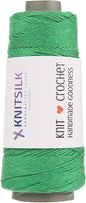 Knitsilk 8 ply silk viscose yarn,Green