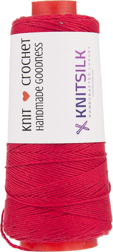 Knitsilk 8 ply silk viscose yarn,Red