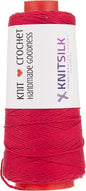 Knitsilk 8 ply silk viscose yarn,Red