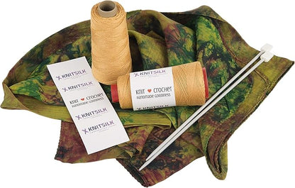 Knitsilk 8 ply silk viscose yarn,Gold