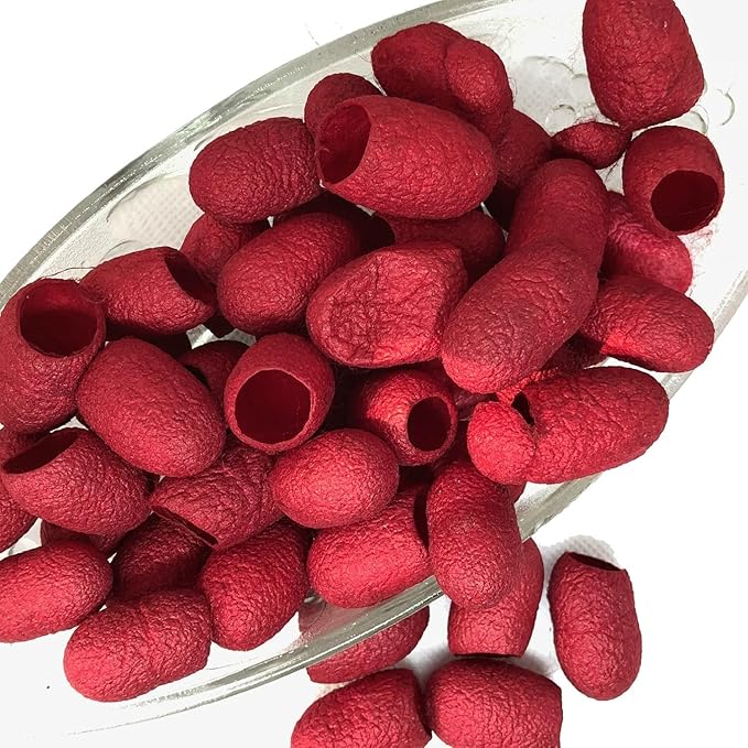 knitsilk silk cocoons,Ruby blaze
